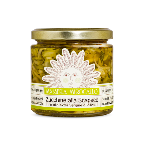 Zucchine a filetti in olio E.V.O. 215g