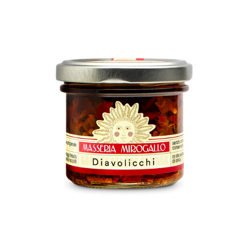 Diavolicchi a pezzetti in olio E.V.O. 90g